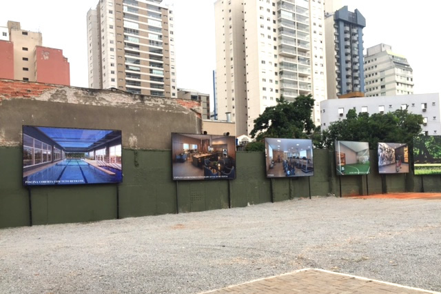 Painel com impressão digital