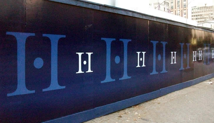 Tapume com Pintura Eletrostática